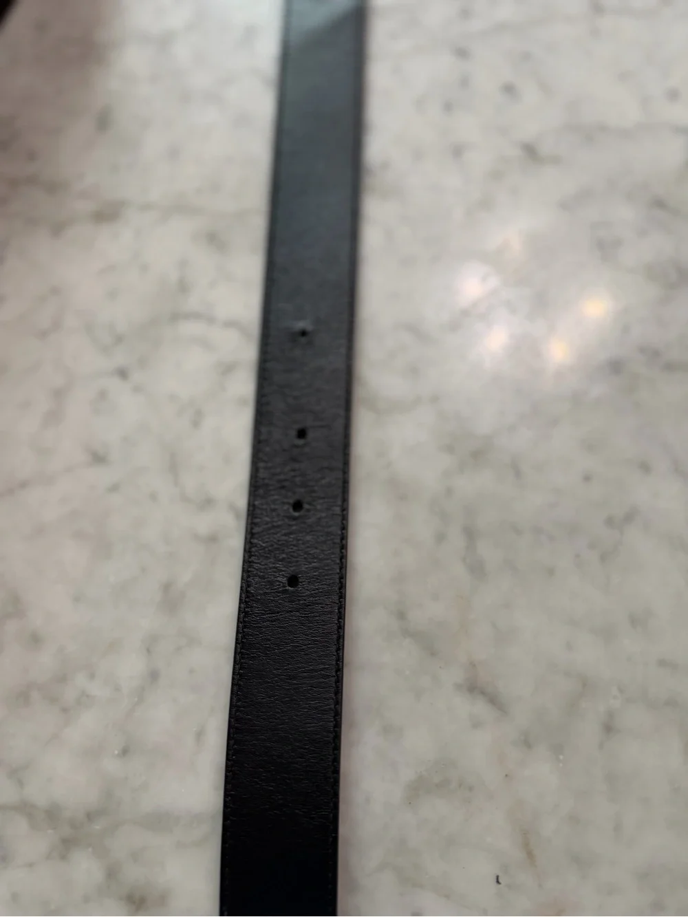 Gucci Crystal Interlocking G Leather Belt Black Size 80/32 NWT Box & Dust Bag